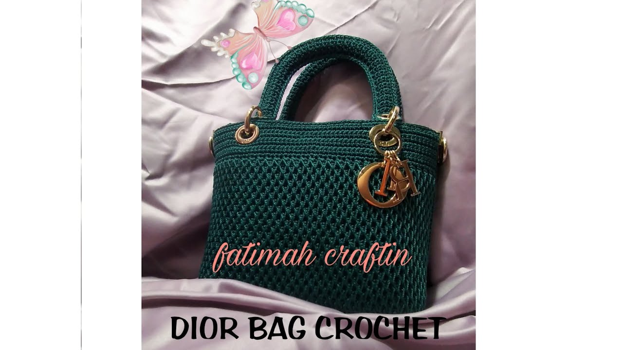 DIOR BAG CROCHET || PART 2|| CARA MERAJUT BADAN TAS DAN PEMASANGAN KANVAS