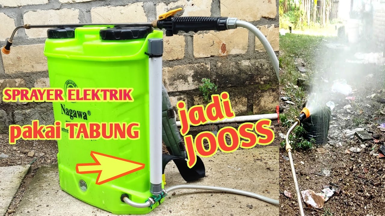 Modifikasi Sprayer Elektrik Pakai Tabung || Sprayer Elektric The Best Modification