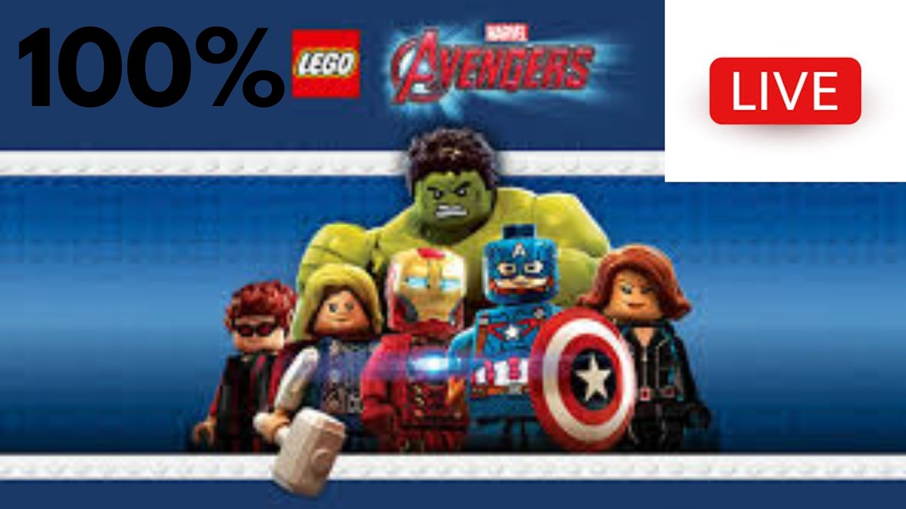 100% LEGO MARVEL AVENGERS | Part 1 | (100% Lego Games Marathon)