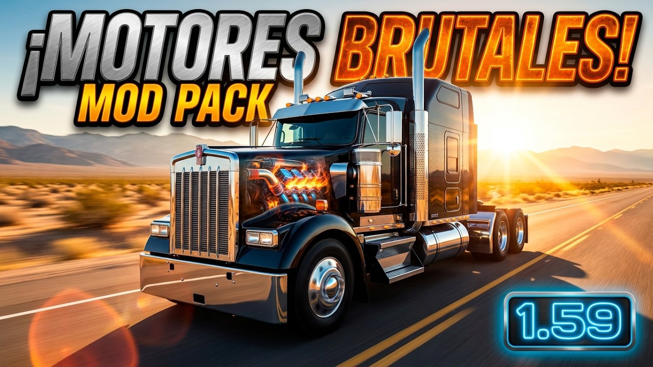 DESCARGA MOD Pack de MOTORES ATS 1.58 - American Truck Simulator