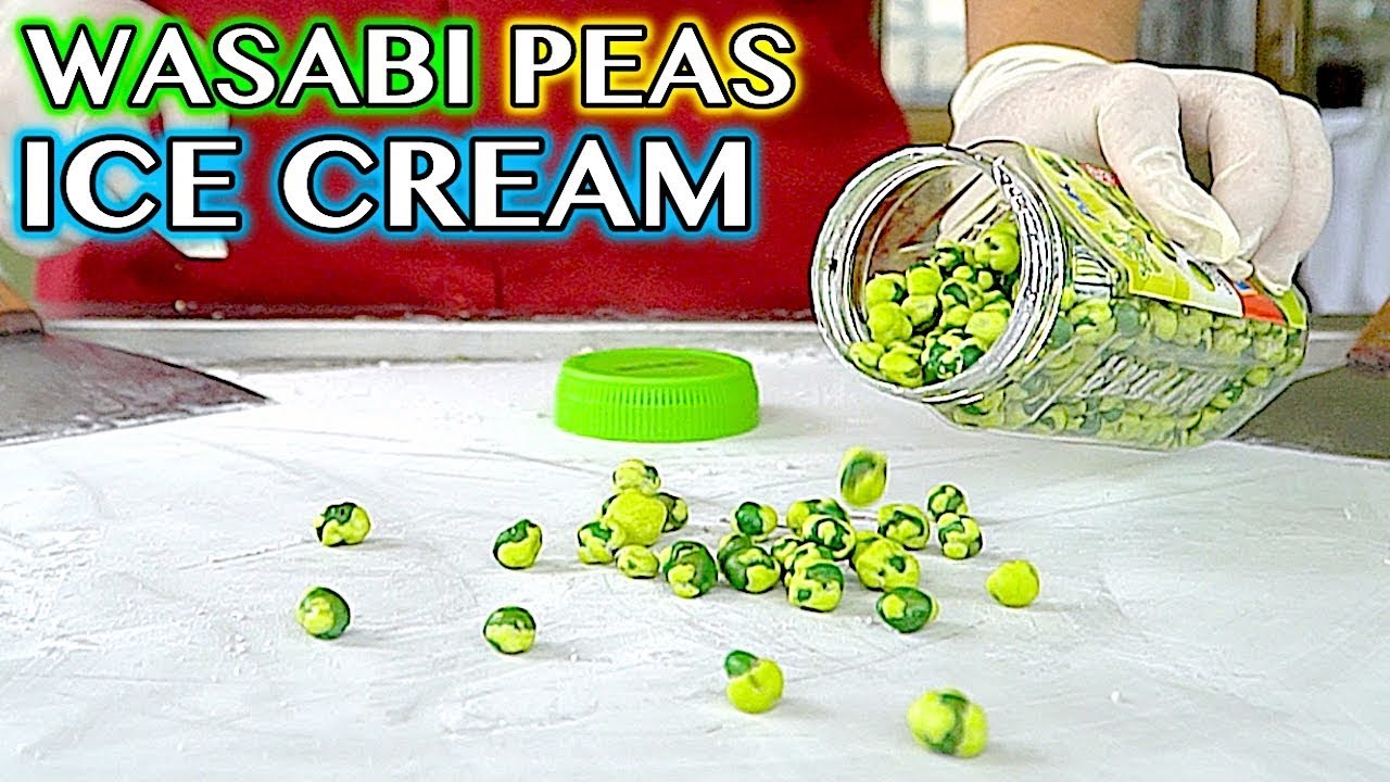 WASABI PEAS ICE CREAM ROLLS