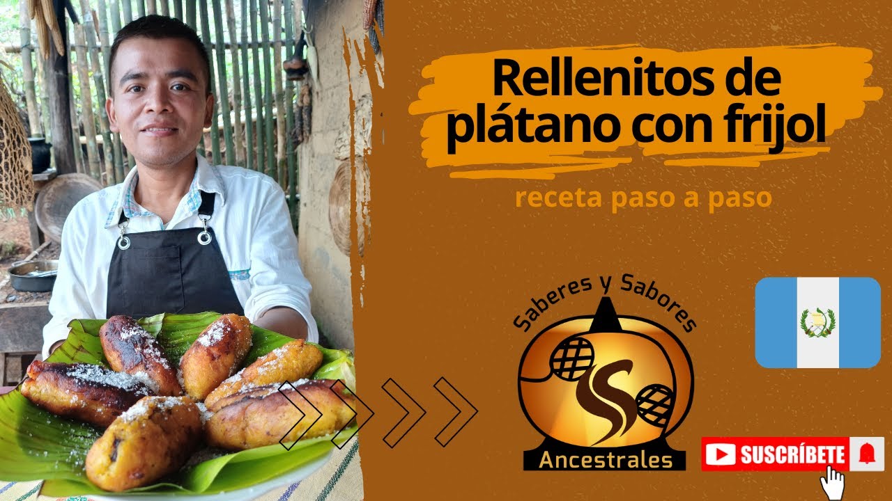 Rellenitos de plátano con frijol 🇬🇹 (receta paso a paso)