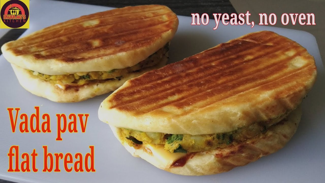 Vada Pav Flat Bread | Easy Recipes | वड़ा पाव की बिलकुल नई और आसान विधि बिना यीस्ट, बिना ओवन।