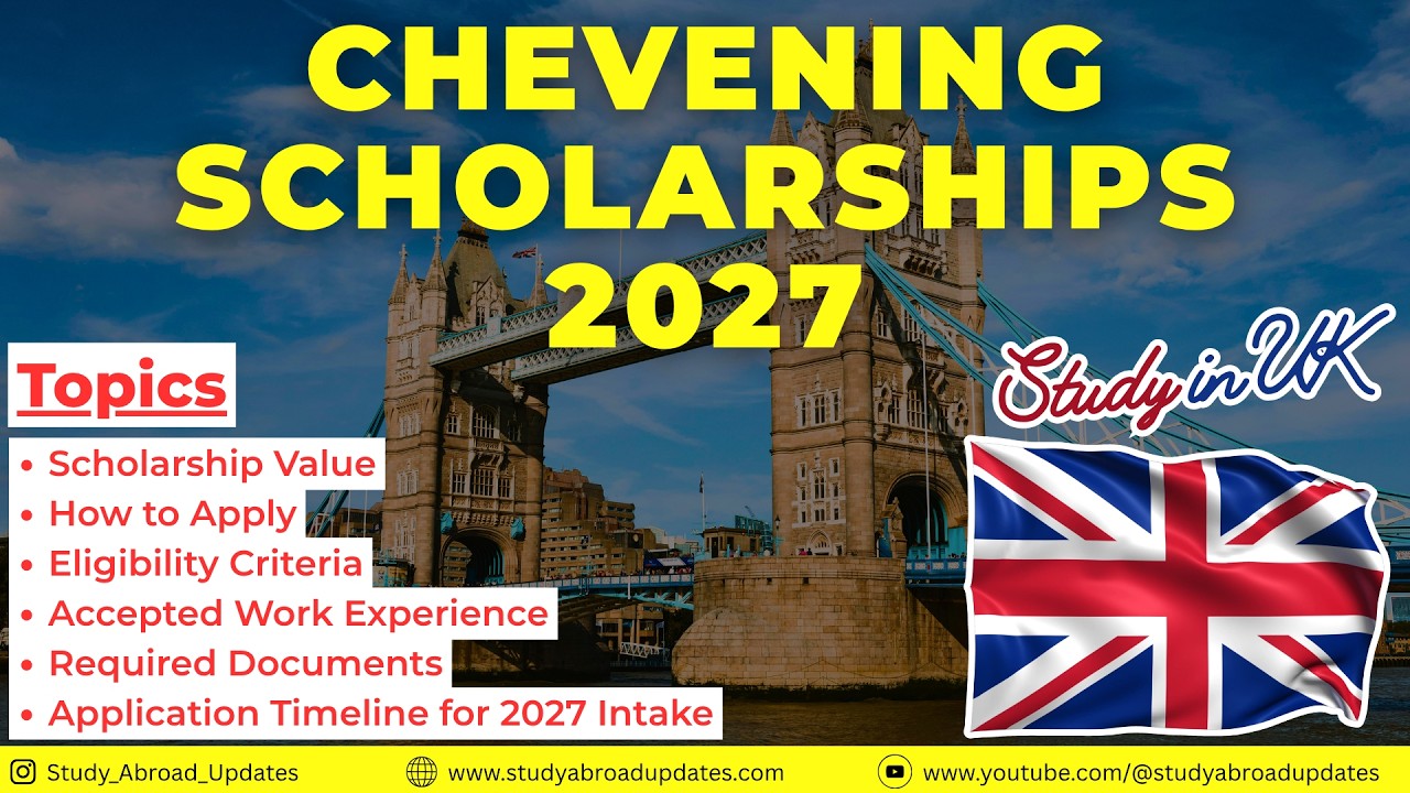 Стипендия Chevening 2027 | Учитесь в Великобритании БЕСПЛАТНО 🇬🇧 (Полное руководство)