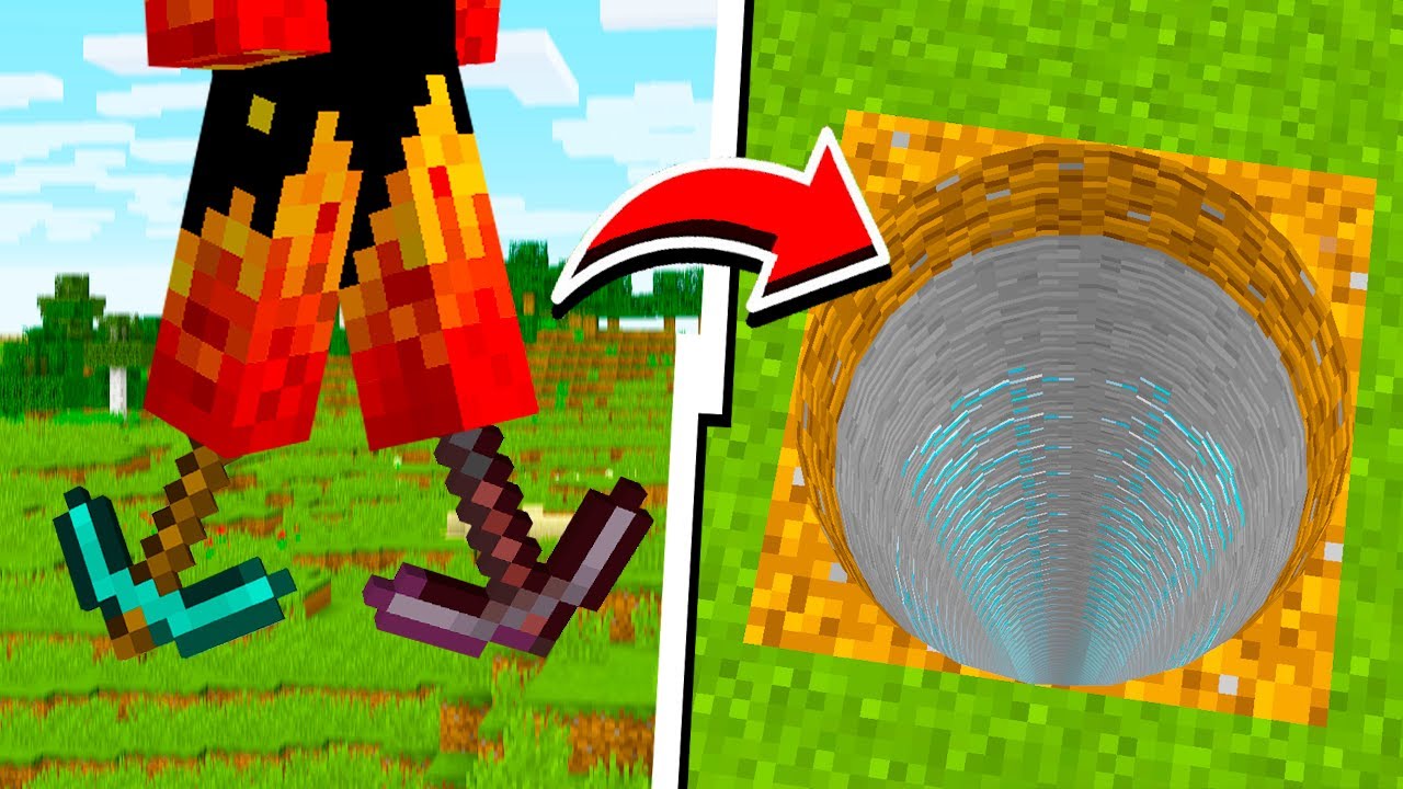 Я прикрепил КИРКИ к ногам чтобы ВЫКОПАТЬ туннель в Minecraft