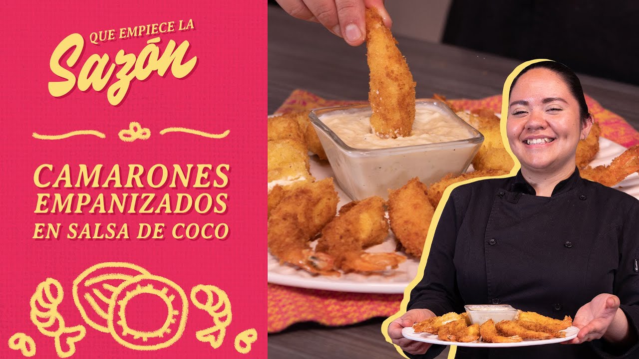 CAMARONES EMPANIZADOS: con salsa cremosa de coco | Cocina Delirante