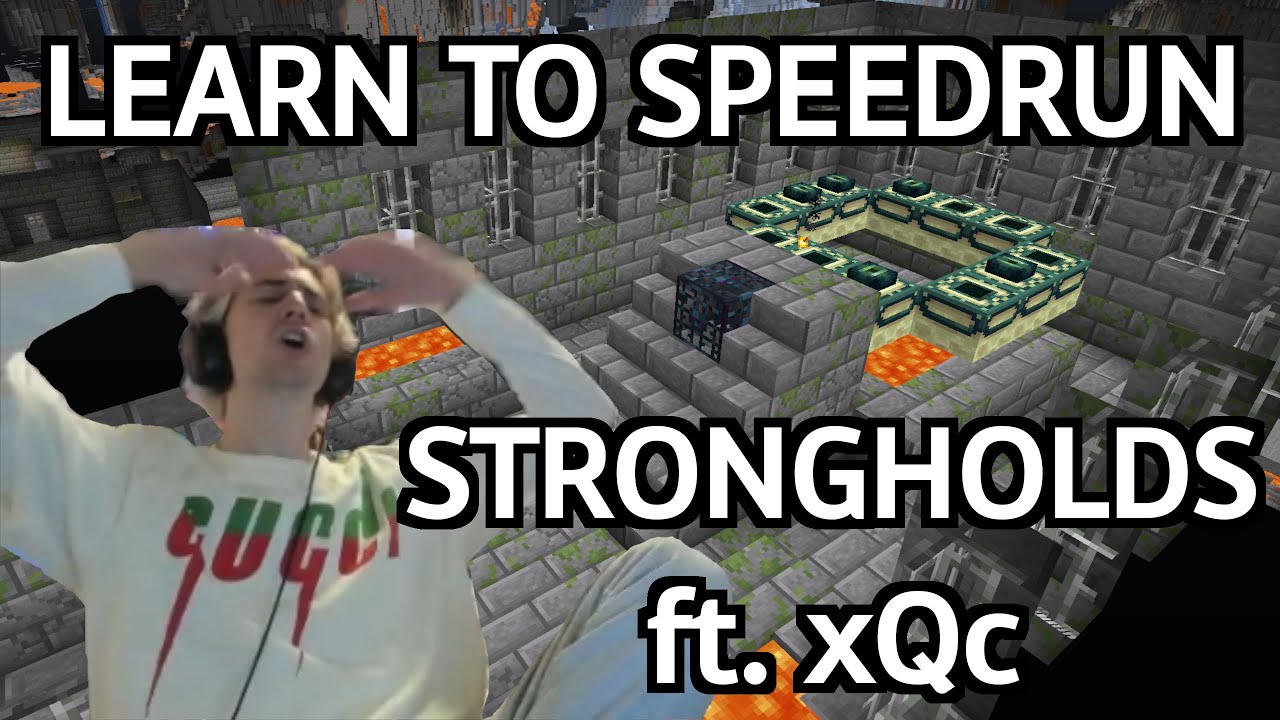 How to Speedrun Minecraft Strongholds ft. xQc