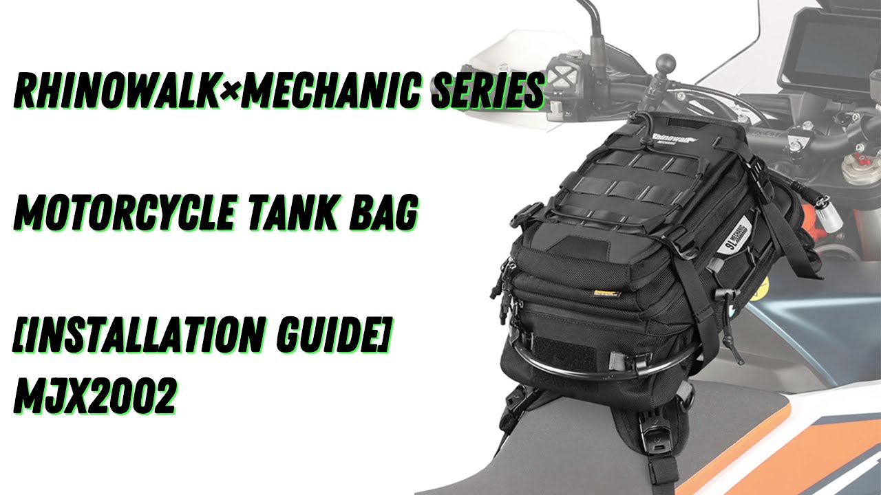 Rhinowalk&times;Mechanic Series Motorcycle Tank Bag [Installation Guide]