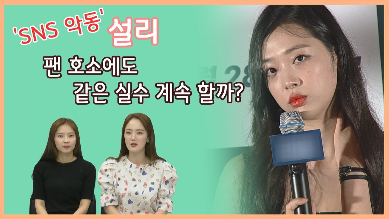 'SNS 악동' 설리, 팬 호소에도 같은 실수 계속할까?