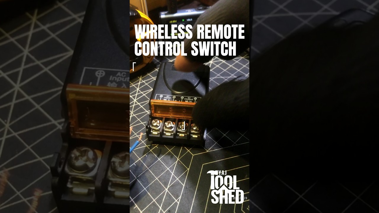 WIRELESS REMOTE CONTROL SWITCH W/30A Relay