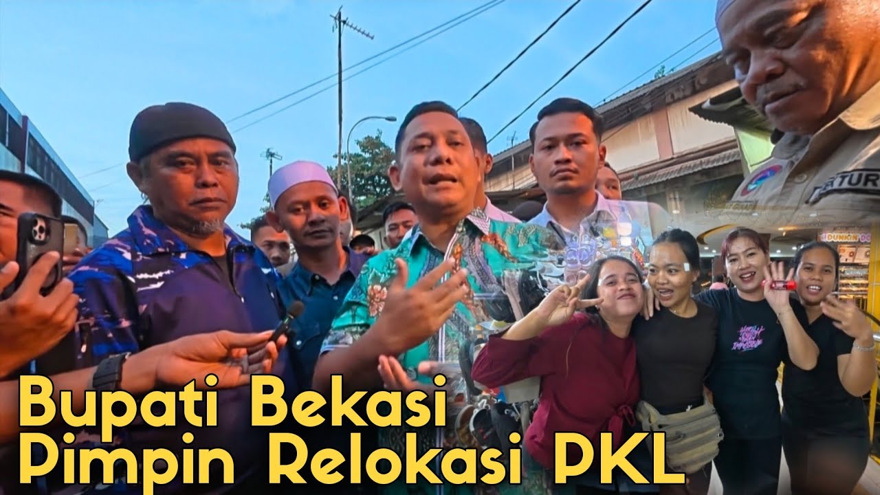 BUPATI BEKASI PIMPIN LANGSUNG RELOKASI PKL SGC, BLUSUKAN KE DALAM PASAR CIKARANG