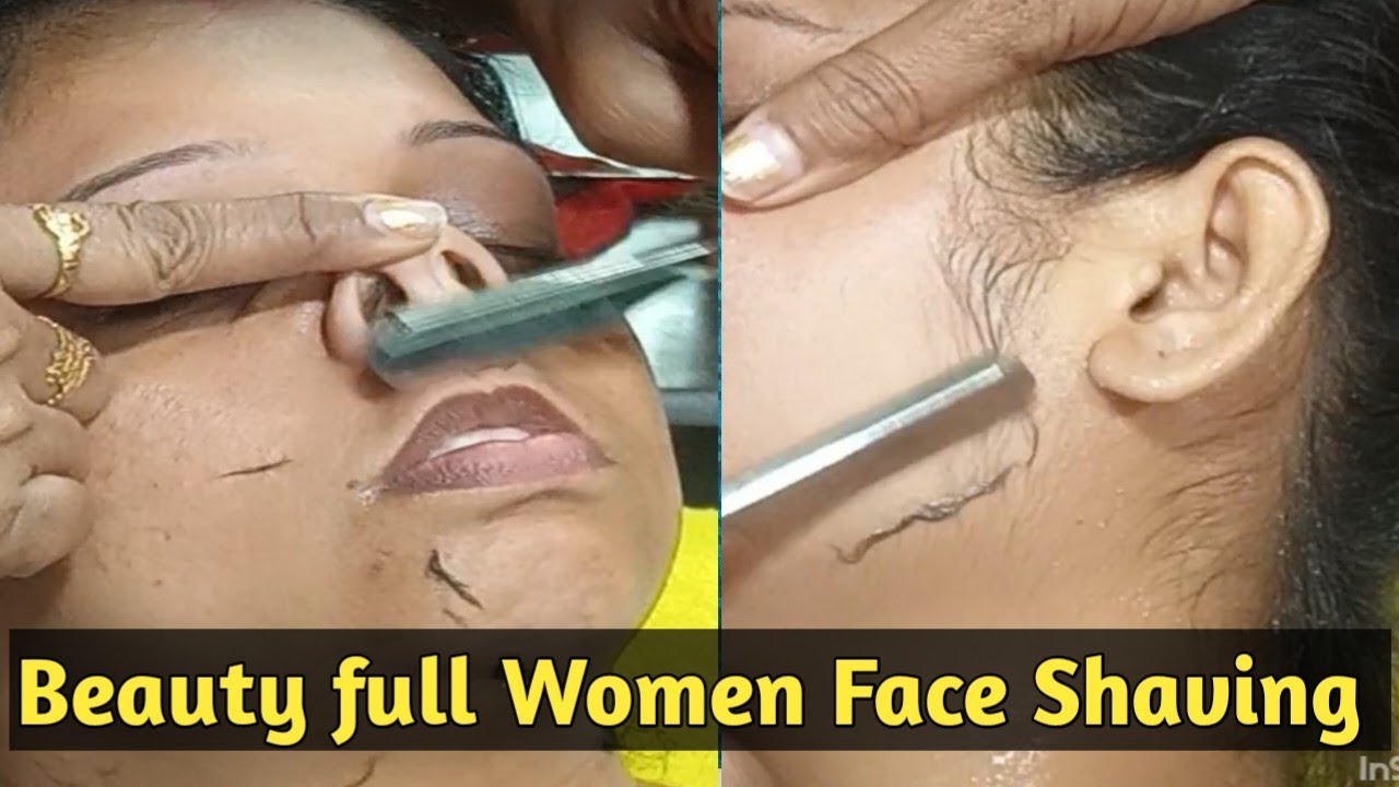 Unwanted Hair Shaving !!  Beauty full Women Face Cleaning !!  @SwapnasLife28