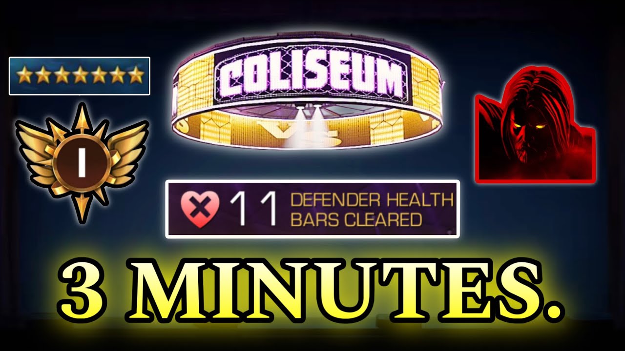 DON'T SLEEP ON THIS FUTURE 7 STAR ASCENSION: 11 Coliseum Healthbars In 3 Minutes!! | Mcoc