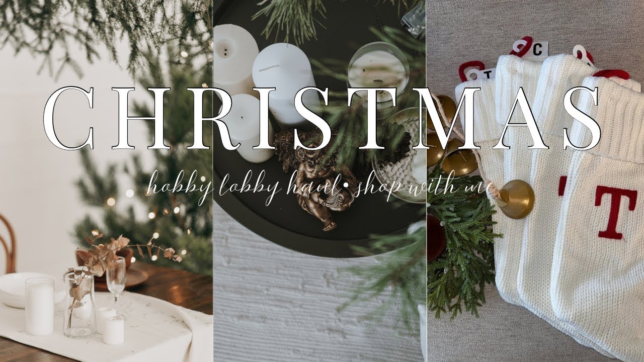 CHRISTMAS 2024 SHOP WITH ME | HOBBY LOBBY HAUL & SHOPPING AT HOME ​⁠@The Rose House