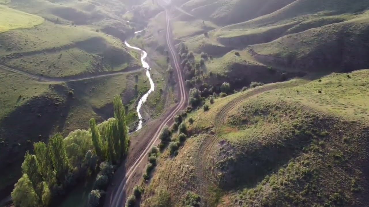 Erzurum Horasan Gerek Köyü Kuş Bakışı Drone Görüntüsü