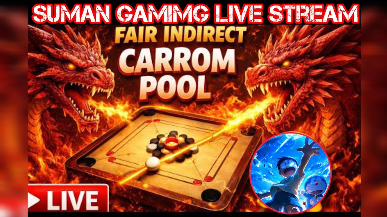 SUMAN=GAMING  is live!Fast Wins • Sharp Aim • Pure Skill 🔥 Carrom Pool LIVE | SUMAN GAMING