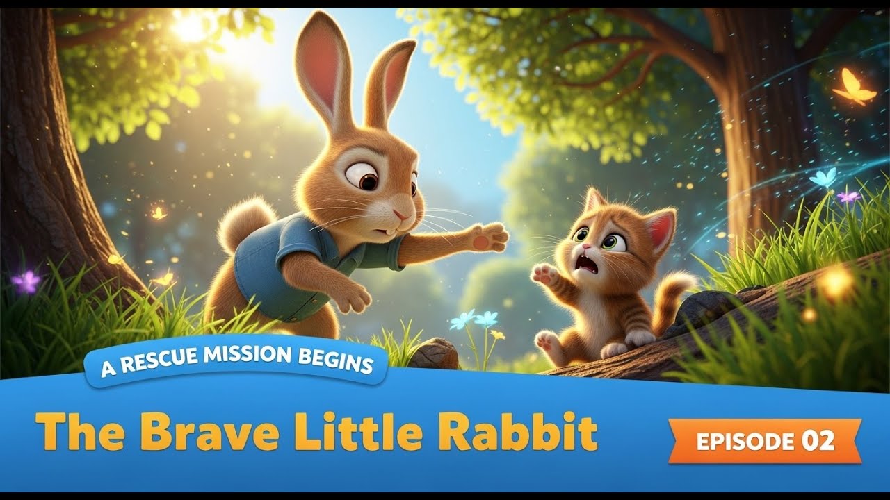 The Brave Little Rabbit | Episode 2 | 3D Animated Series for Kids