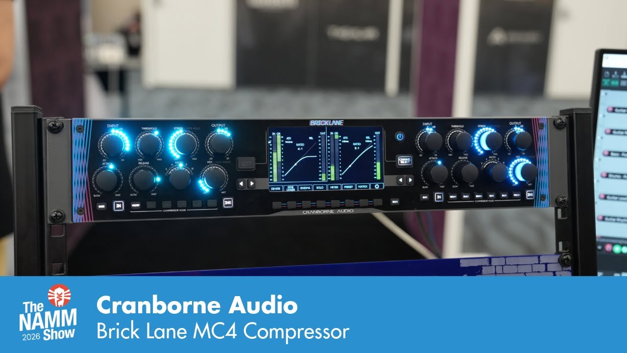 Новинка на выставке NAMM 2026: компрессор Cranborne Audio Brick Lane MC4 PWM.