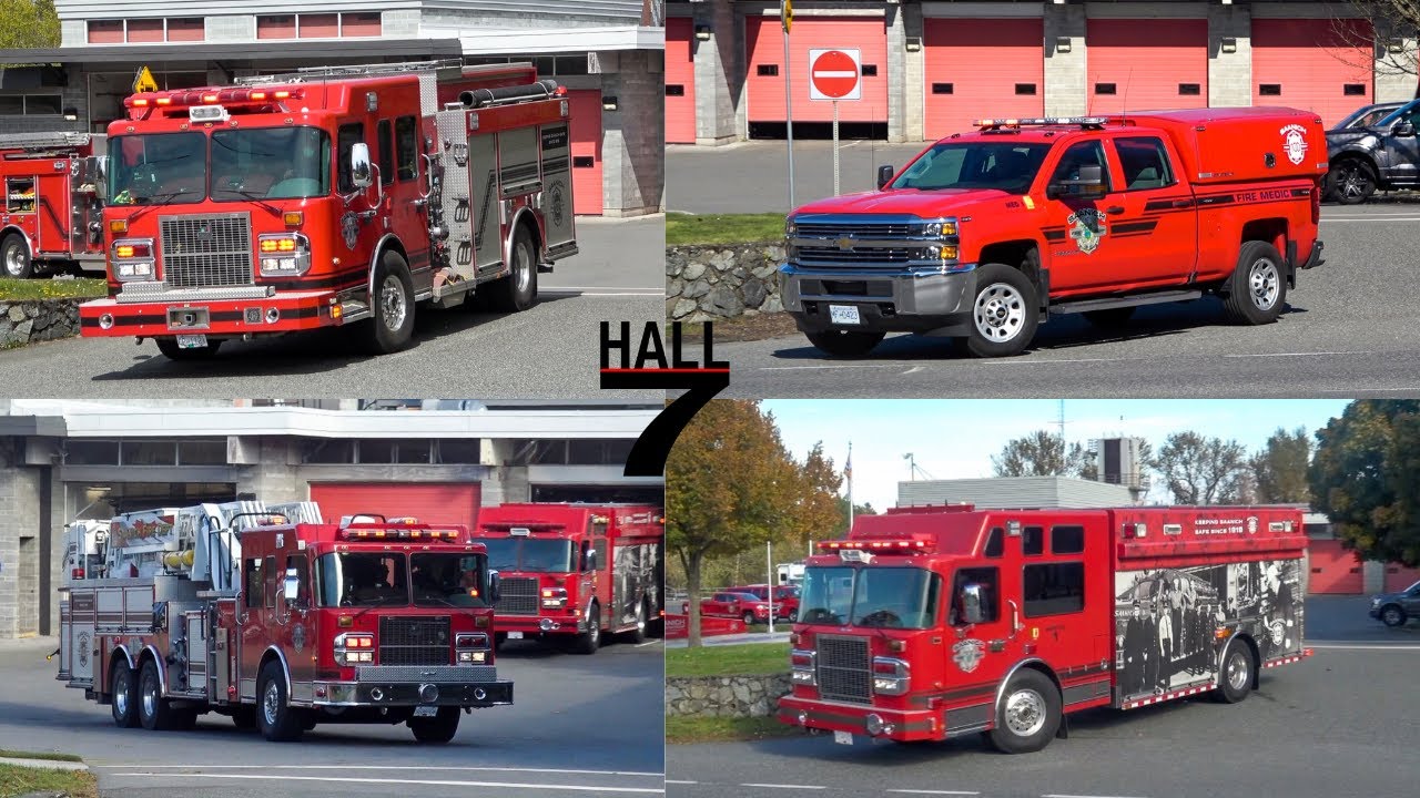 Saanich Fire Department - E1, L1, R1, M1 + BCEHS Responding