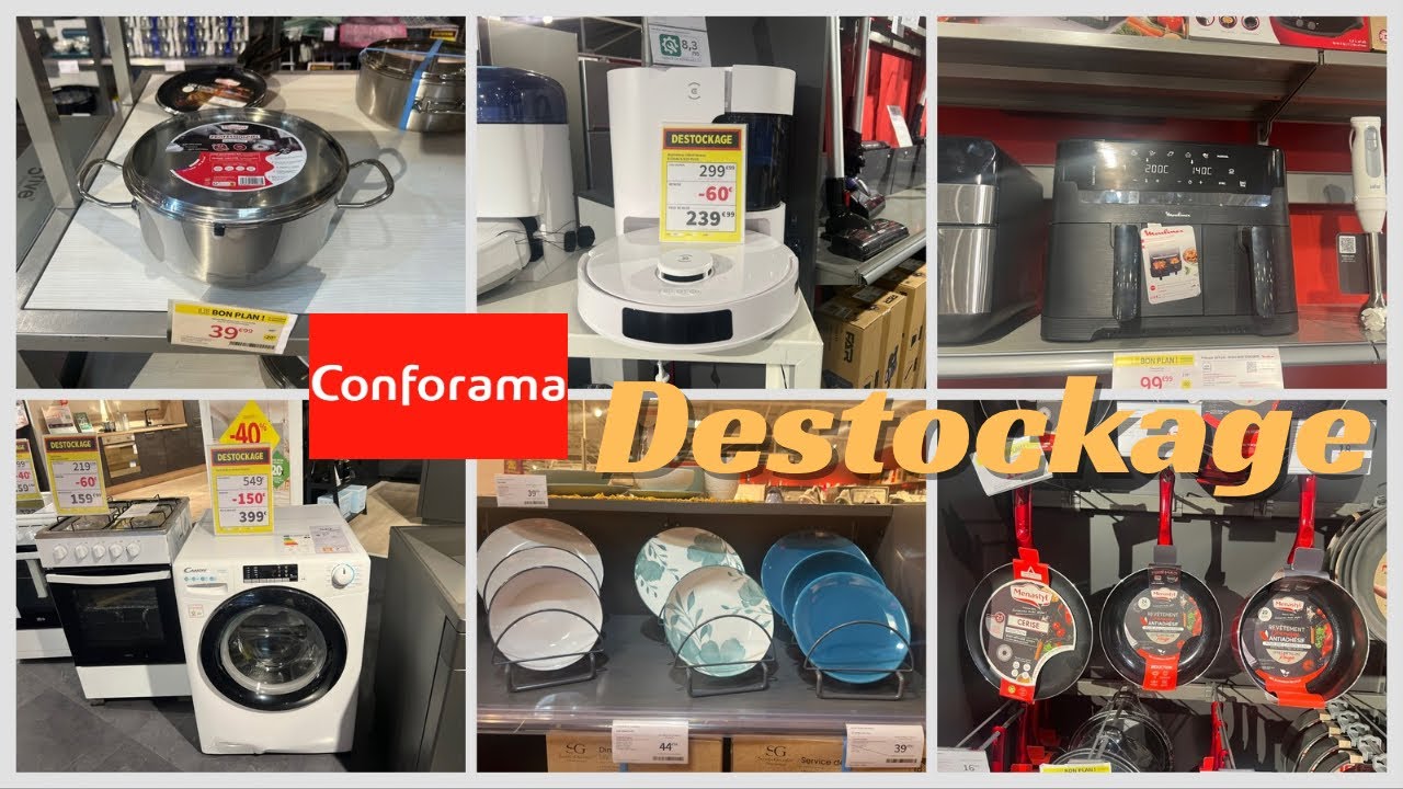 DESTOCKAGE À NE PAS RATER À CONFORAMA : GROS ET PETIT ÉLECTROMÉNAGER CUISINE ET VAISSELLE 13 /03/26