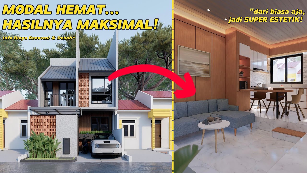 Gak Nyangka! Desain Rumah Subsidi Hemat 6x10 Jadi KEREN Begini!