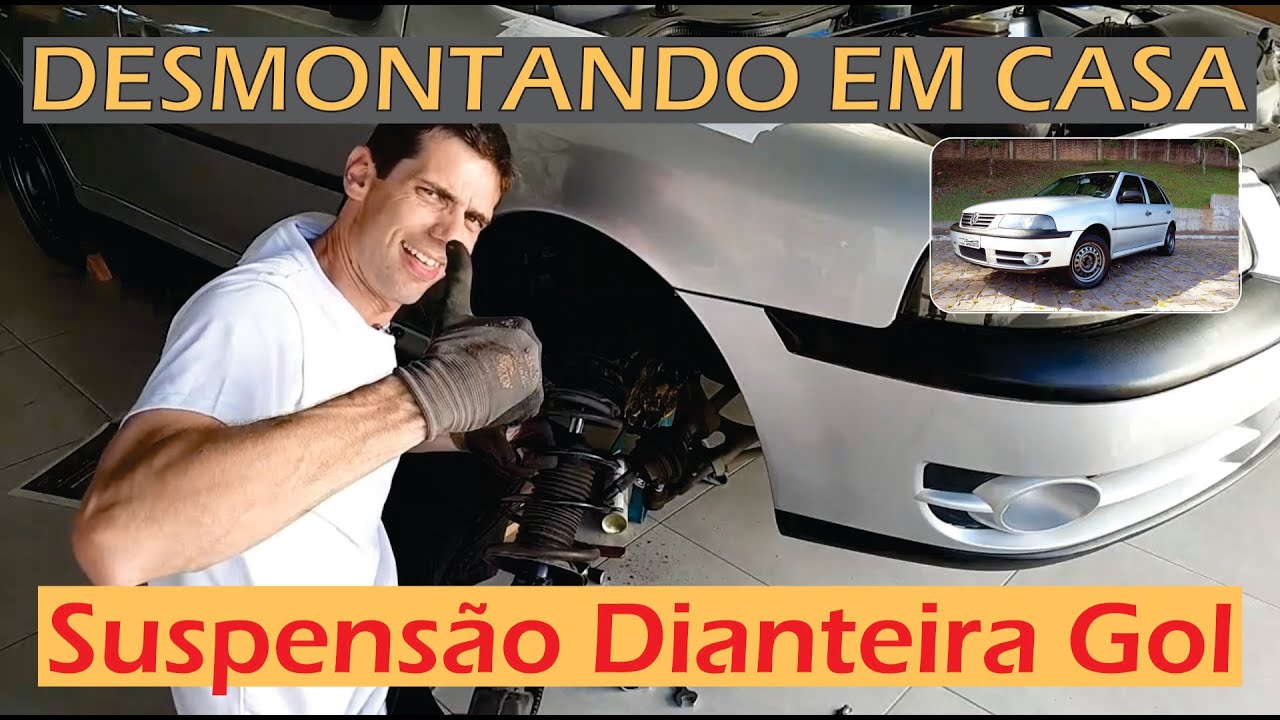 Desmontando a suspensão dianteira do meu Gol - [4K]