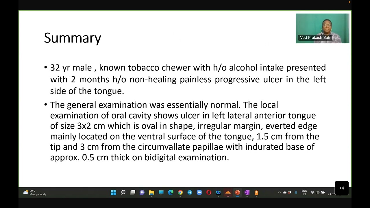 NBE- CASE PRESENTATION CA ORAL TONGUE- DR. VED PRAKASH,  EXAMINER- DR. AK DIWAN