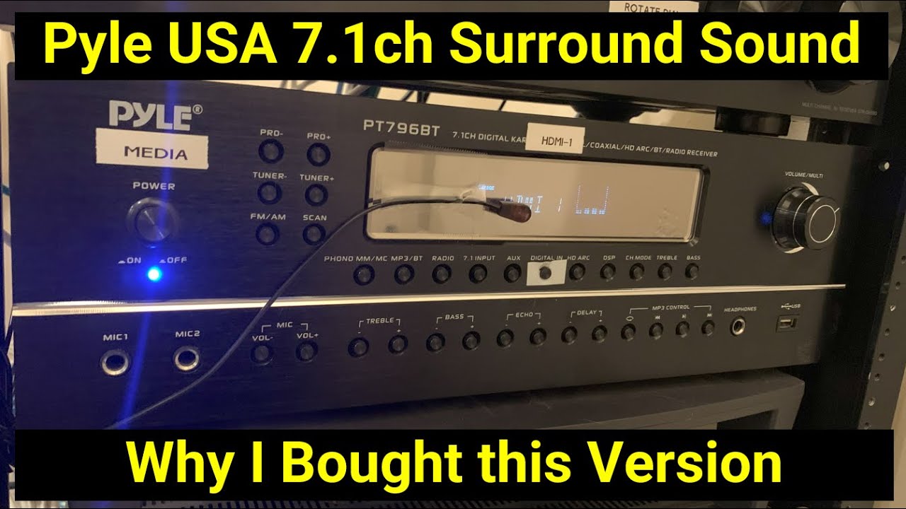 7.1 Surround Sound! Stereo Receiver by Pyle USA