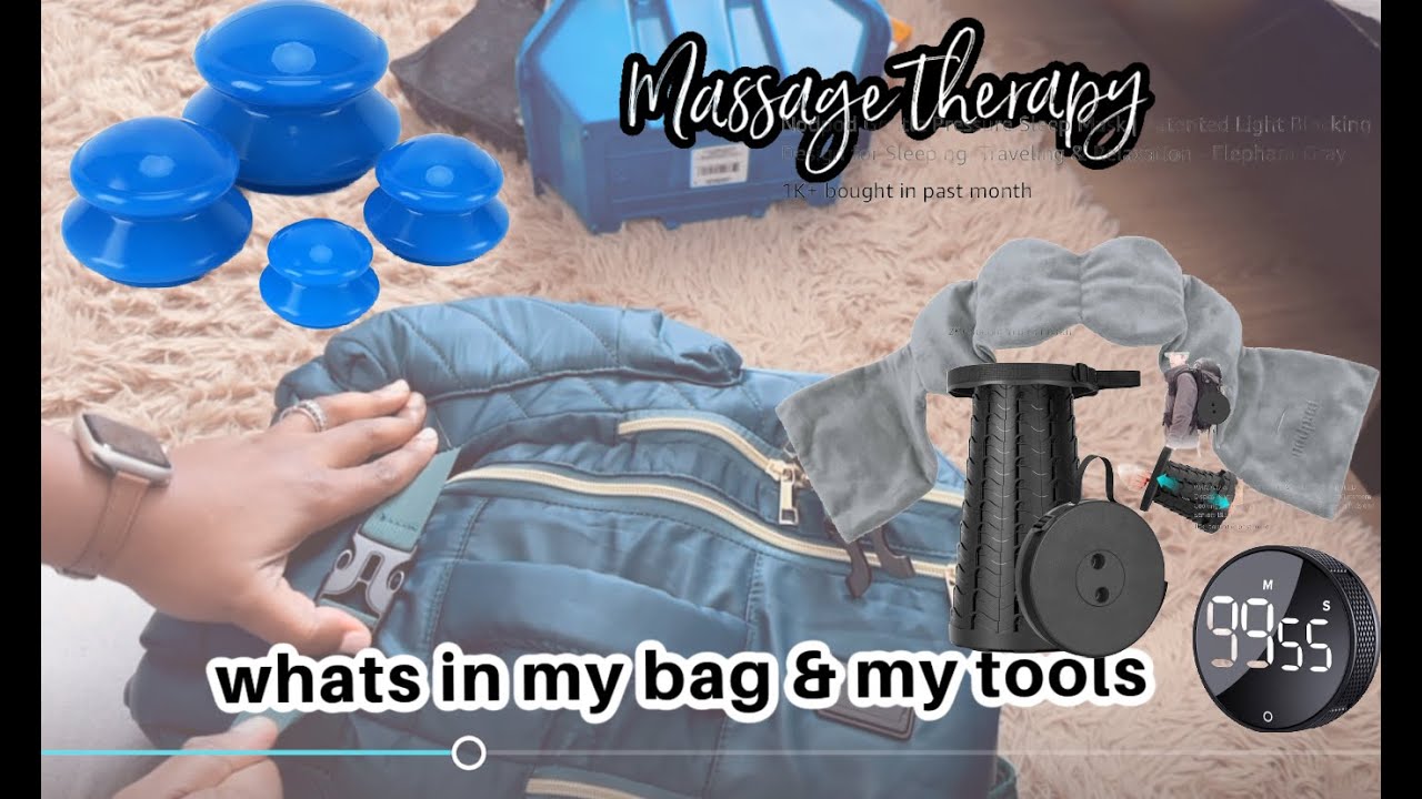 Real talk| Massage therapist beginner tools/tips | whats in my mobile massage bag + massage supplies