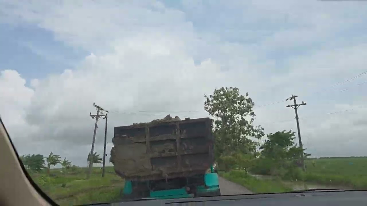 Traveling to Jepara 03, river and rice field, batas kota Demak Japera lewat persawahan.