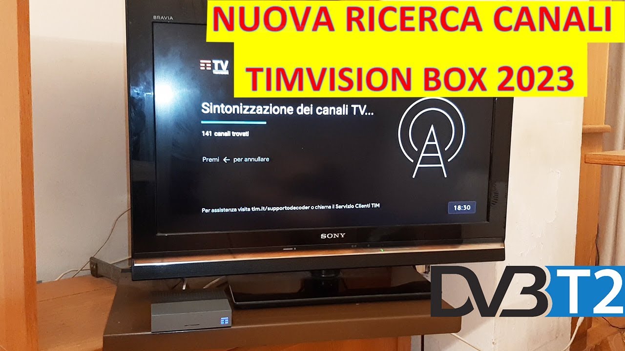 TIMVISION Box Ricerca Canali TV nel nuovo men&ugrave; aggiornato - Sintonizzazione completa  2023