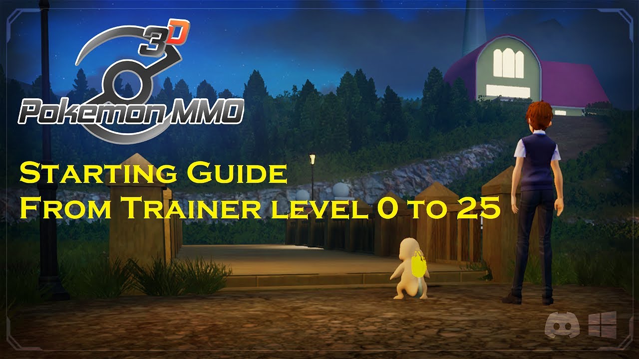 Starting Guide from trainer level 0 to 25 in Pokémon MMO 3D in 1 hour !