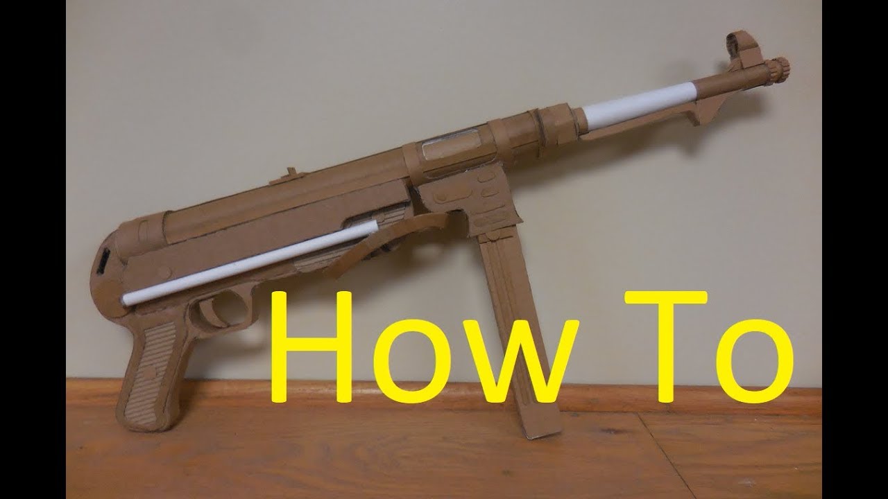Как сделать картонный MP 40