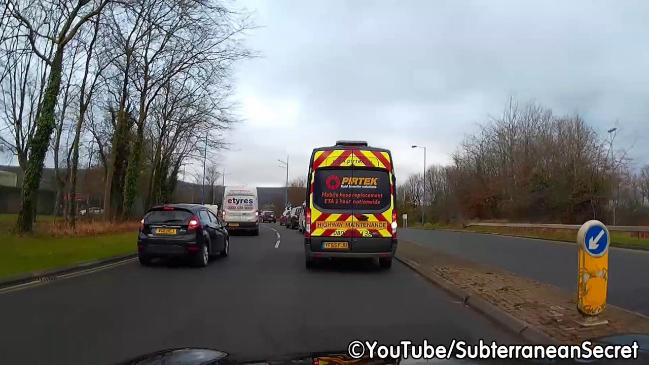 Dash Cam Footage of Cwmbran Drive A4051 All the Way to the Town Centre