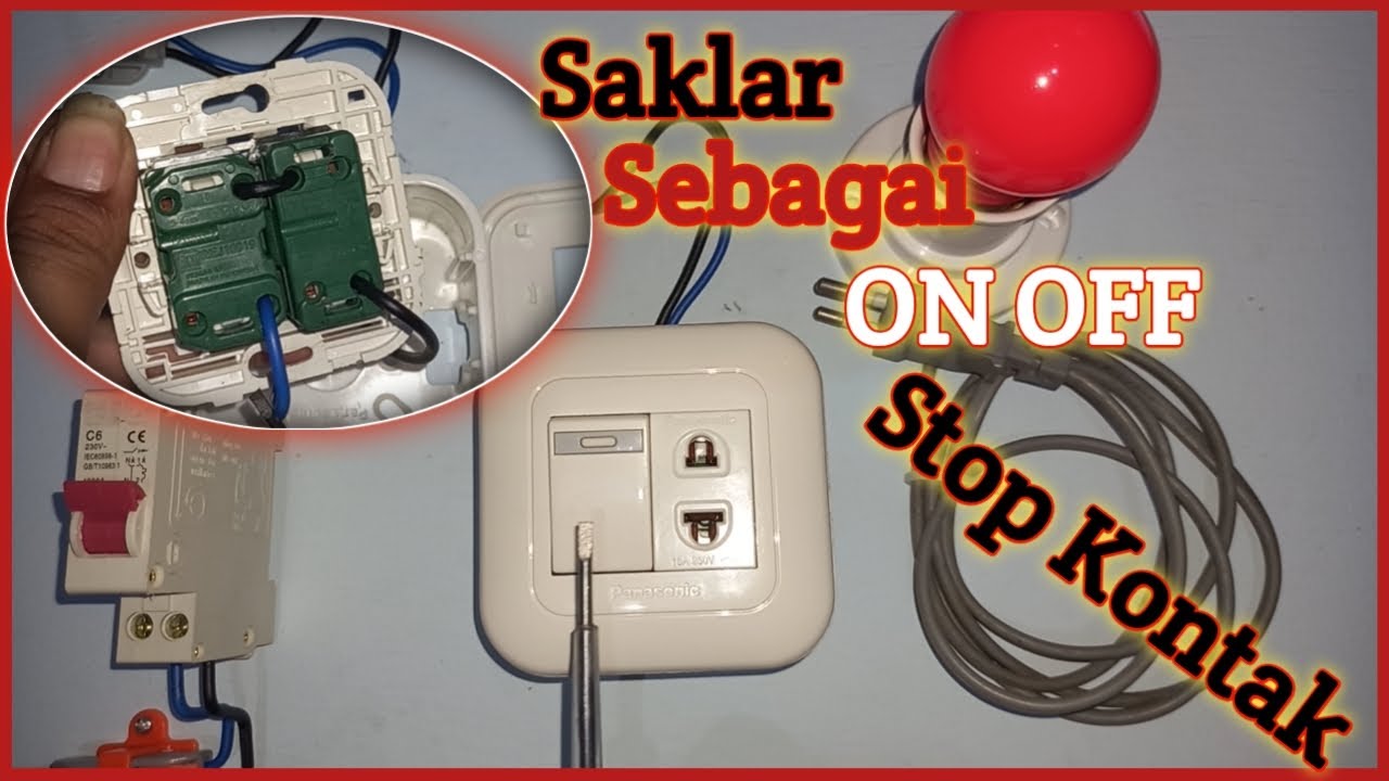 Cara Pasang Gabungan Saklar dan Stop Kontak