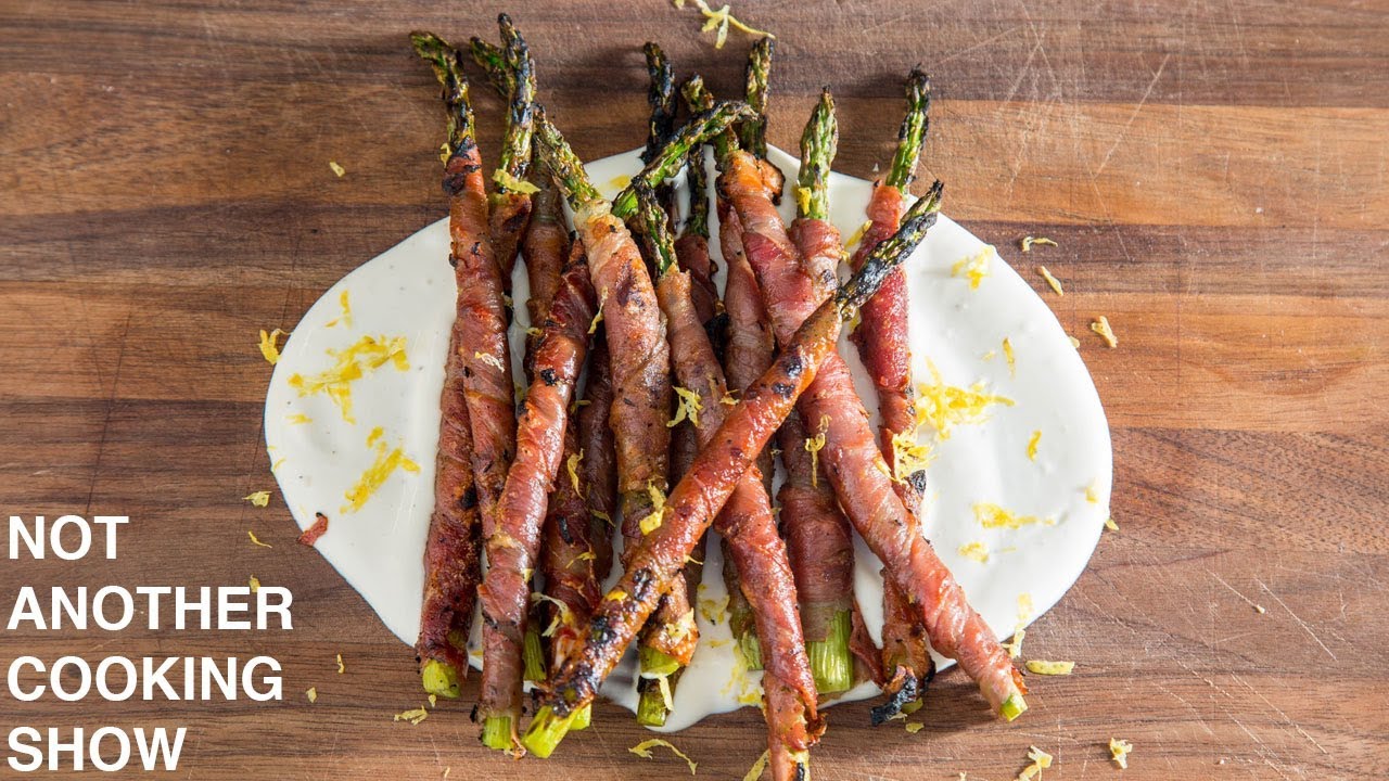 how to make GRILLED PROSCIUTTO WRAPPED ASPARAGUS