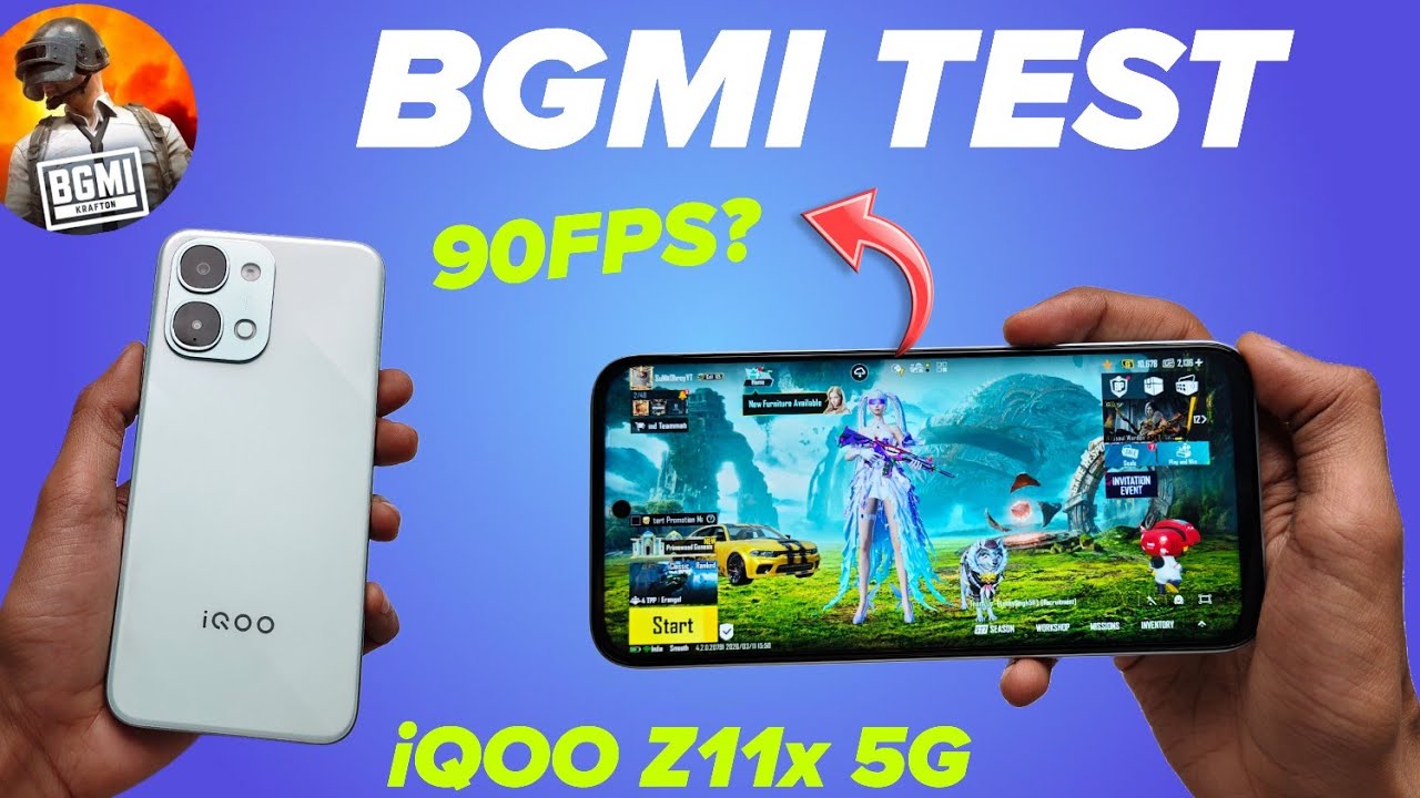 iQOO Z11x - Тест BGMI, тест на нагрев и тест батареи | MediaTek Dimensity 7400 Turbo ⚡