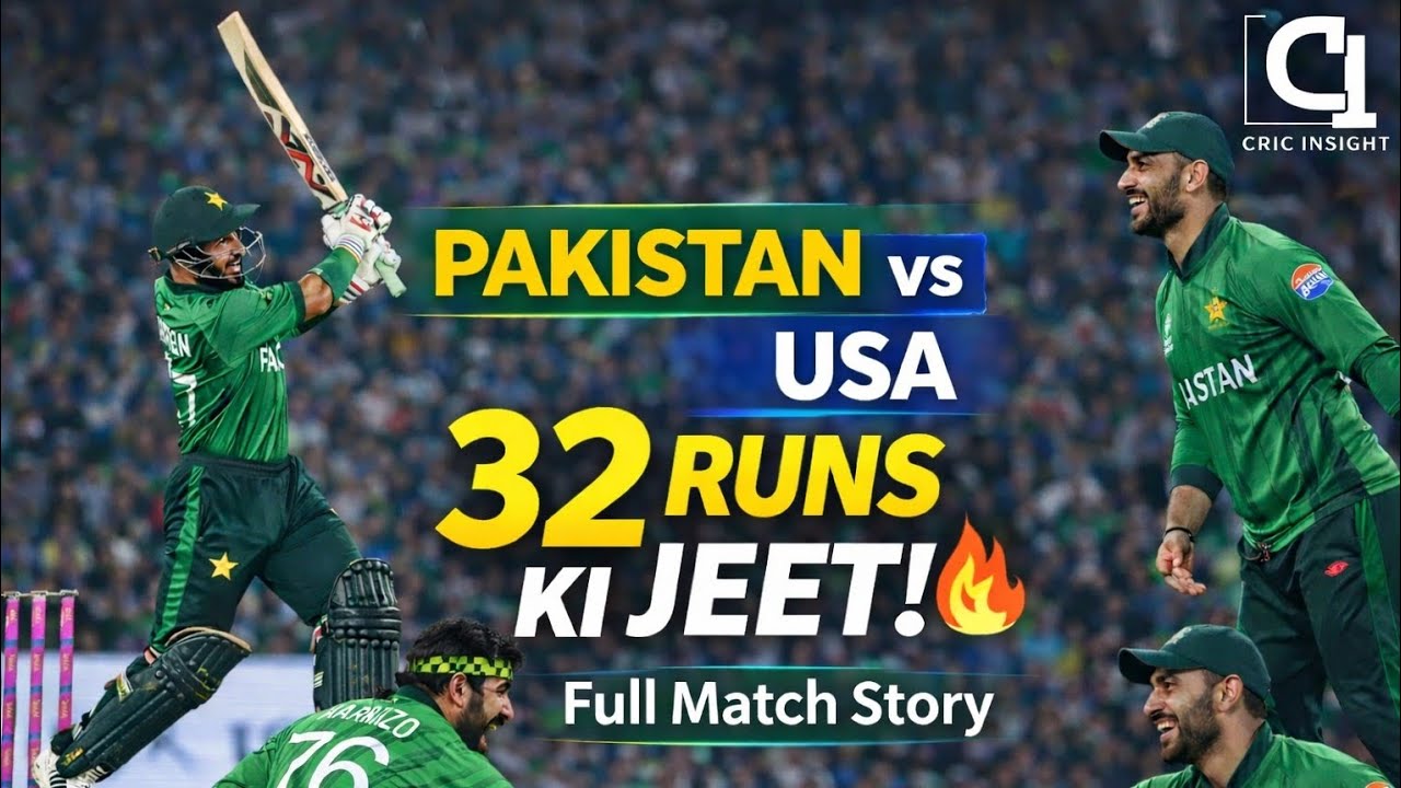 “Pakistan Dominates USA | Highlights + Analysis in Hindi”