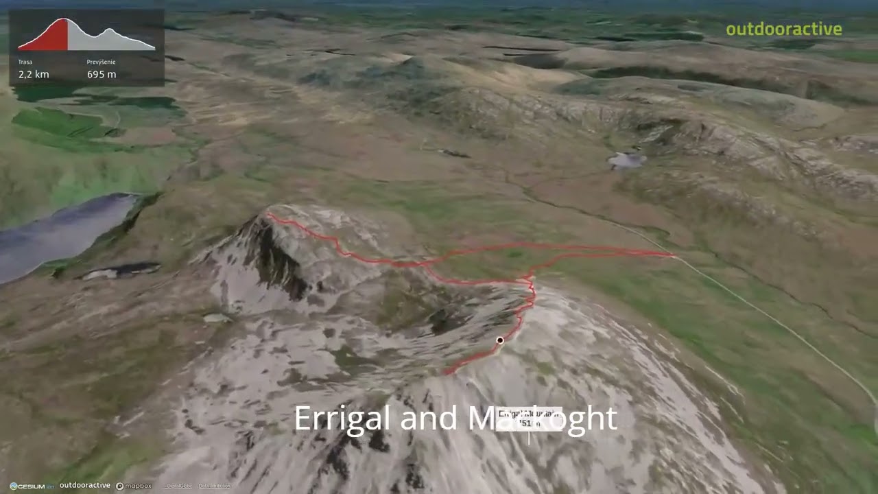 Errigal and Mackoght ∆ hiking trails ∆ 3d-trail.com/ireland/