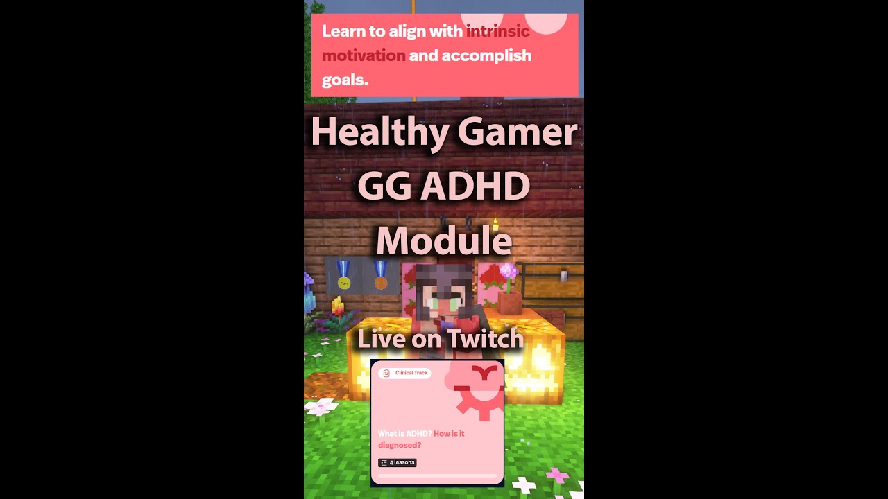 Organization track: ADHD with Dr. K (Twitch only).  Taking all jousting challengers. #Minecraft