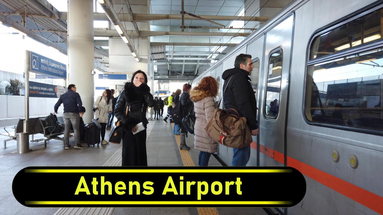 Metro Station Athens Airport - Athens 🇬🇷 - Walkthrough 🚶