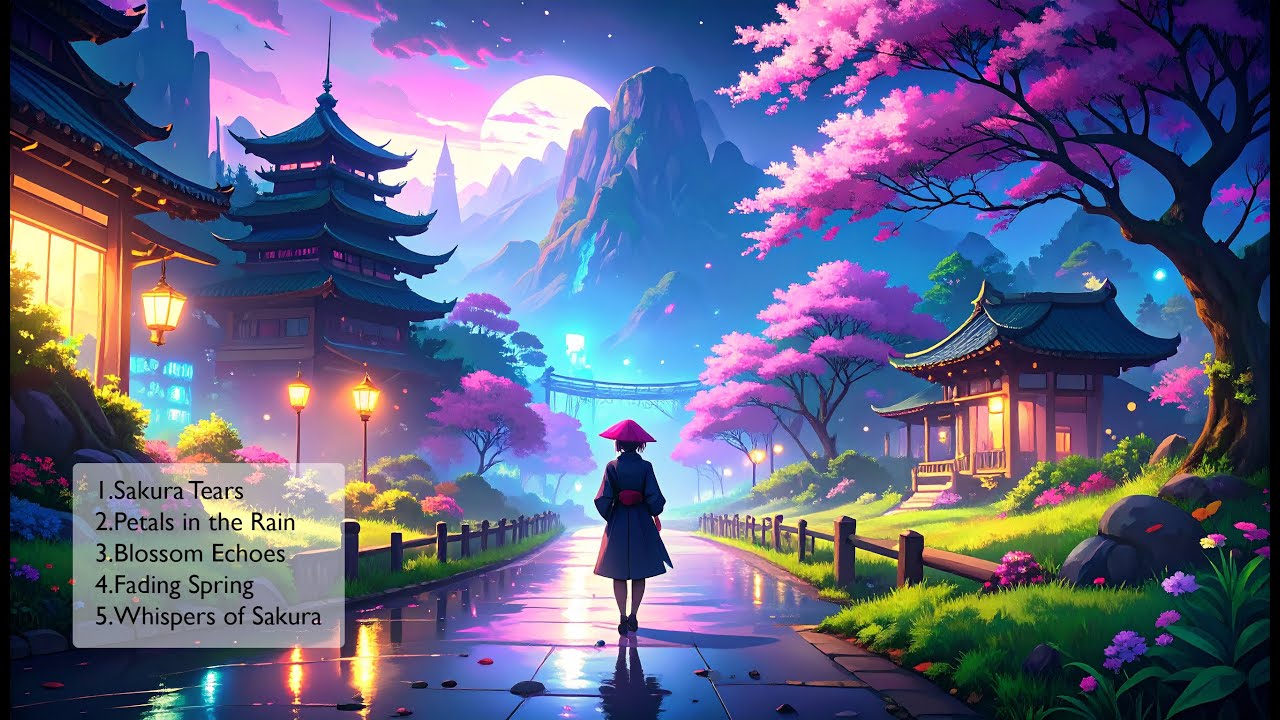 🌸 Sakura Tears – Sad & Relaxing EDM Mix | Emotional Slow Japanese Chill Music