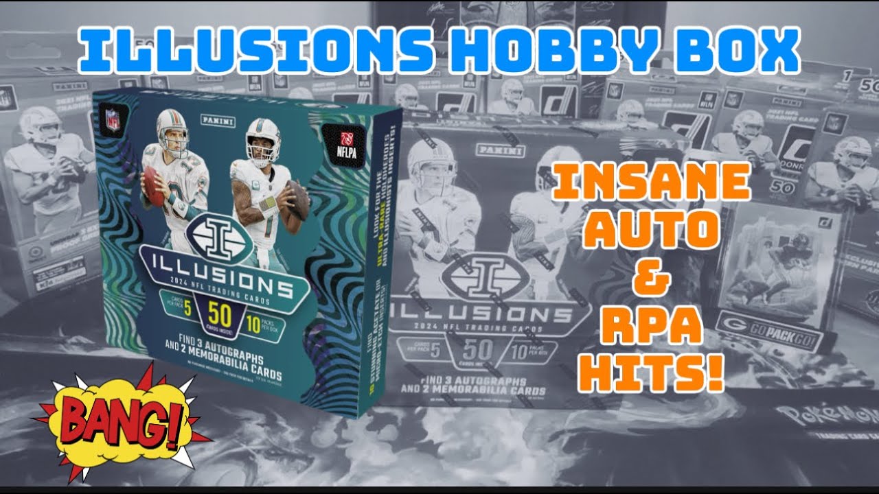 INSANE RPA AND AUTO PULLS🔥FROM 2024 ILLUSIONS FOOTBALL HOBBY BOX!🤯