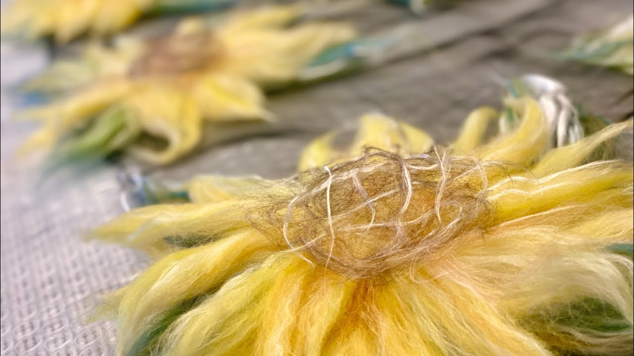 The Making of {Sunflower} by Nuno Felting
