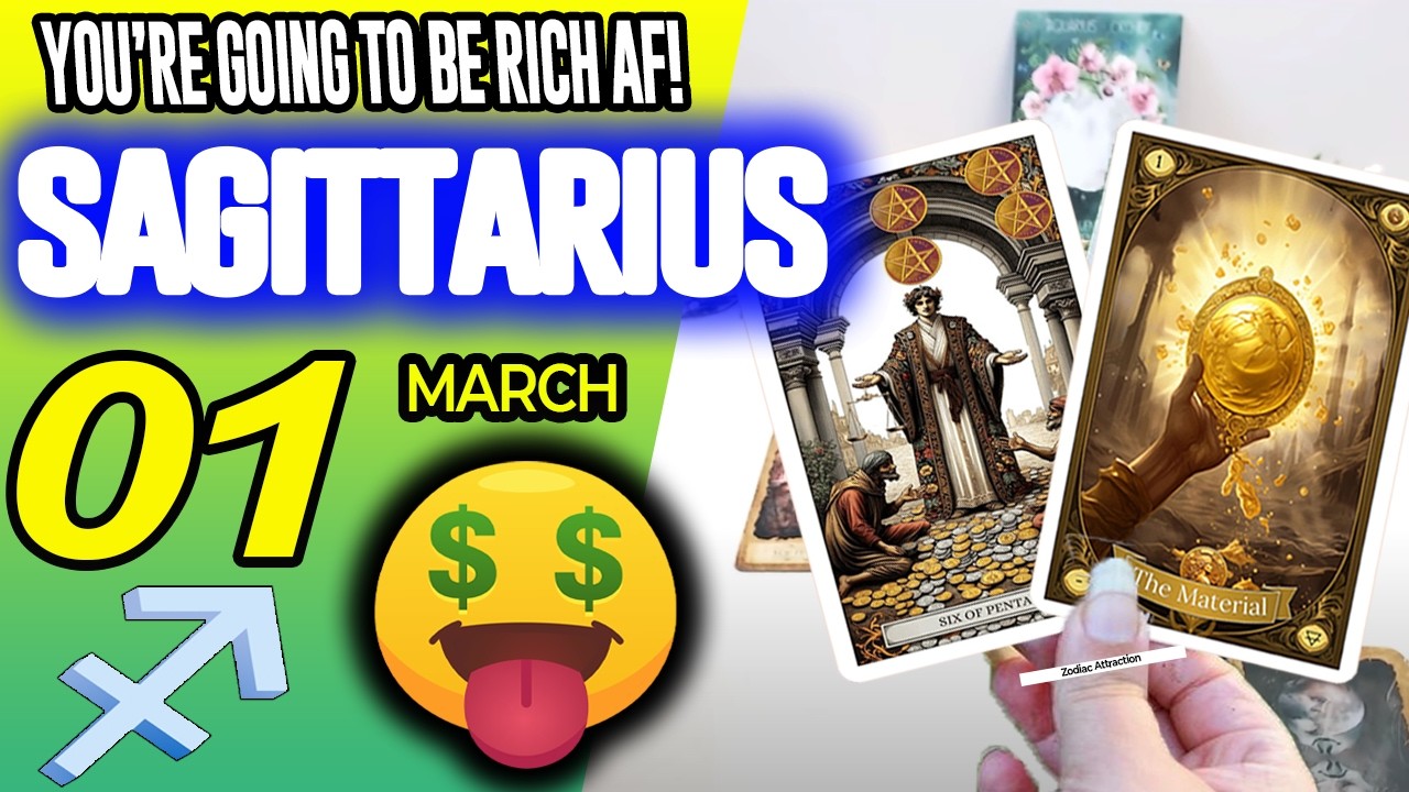 Sagittarius ♐💲YOU’RE GOING TO BE RICH AF!💲🤑 horoscope for today MARCH 1 2026 ♐ #sagittarius tarot