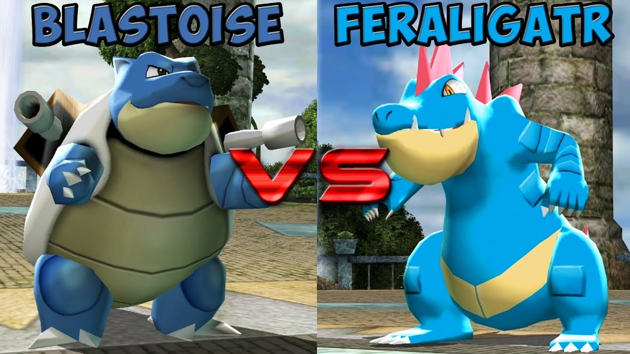 Pokemon battle revolution - Blastoise vs Feraligatr