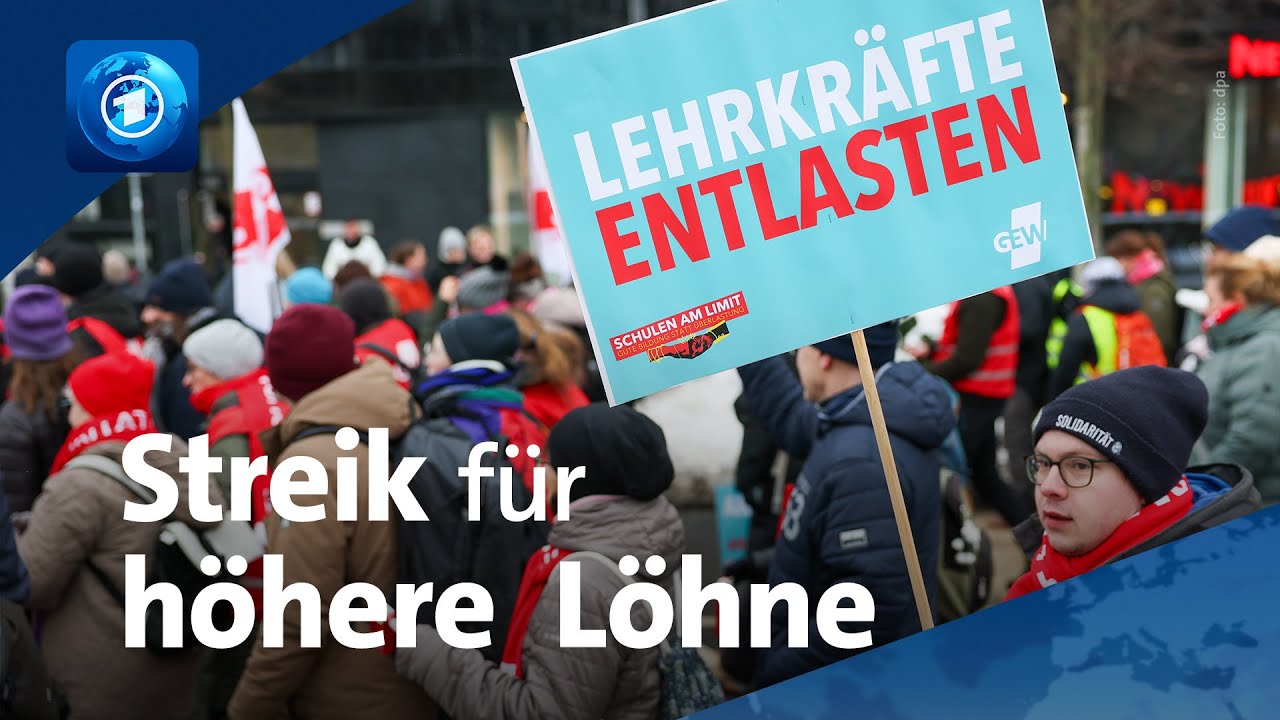 🌍 tagesschau24 Top-Thema, 29.1.2026 | Streiktag im Bildungsbereich