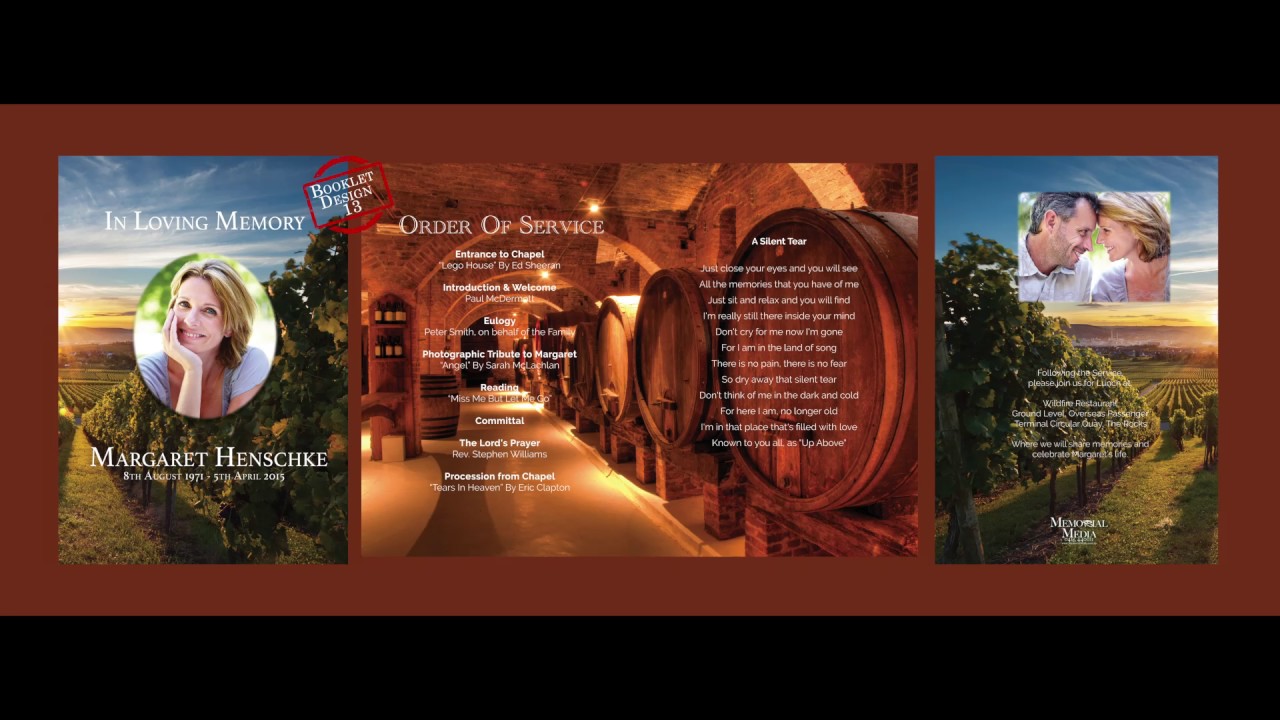 Funeral Order of Service Template Designs | Memorial Media