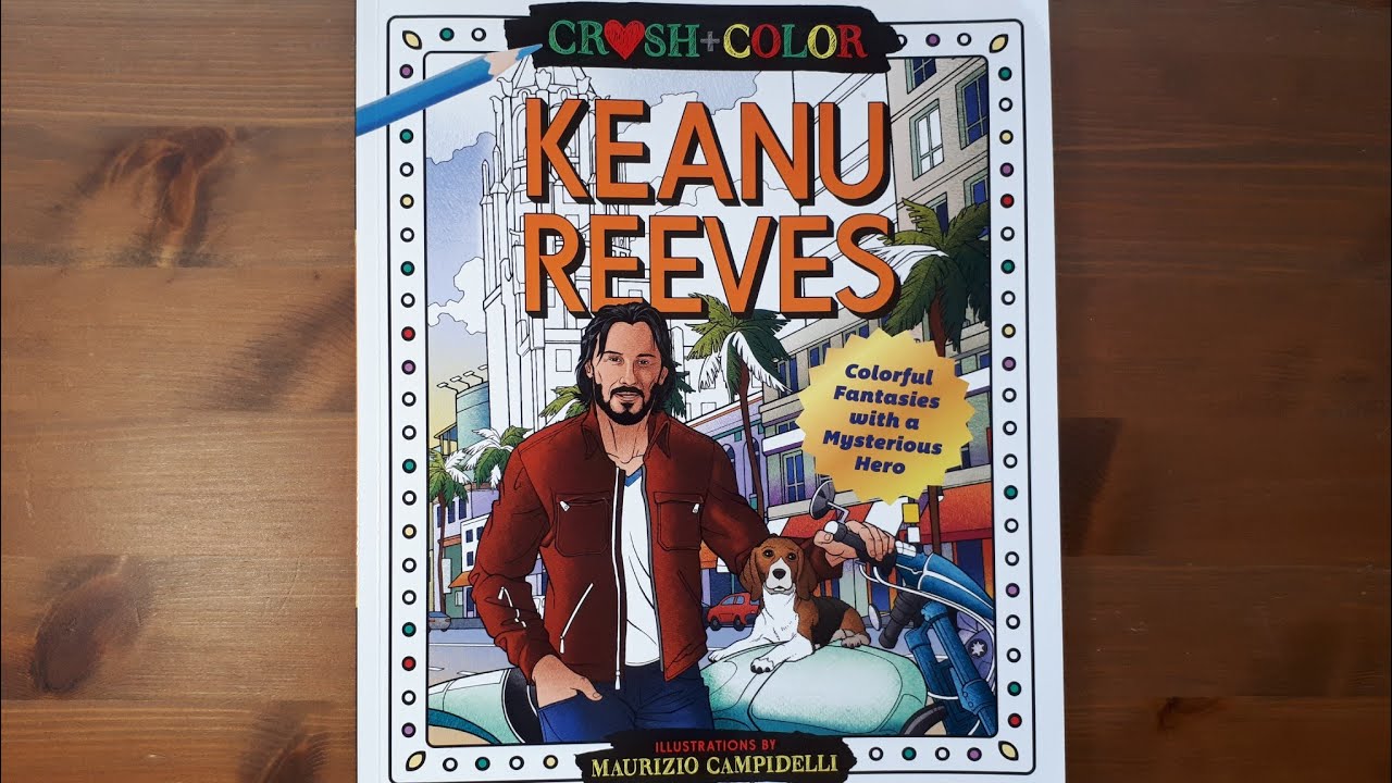 Keanu Reeves coloring book by Maurizio Campidelli.