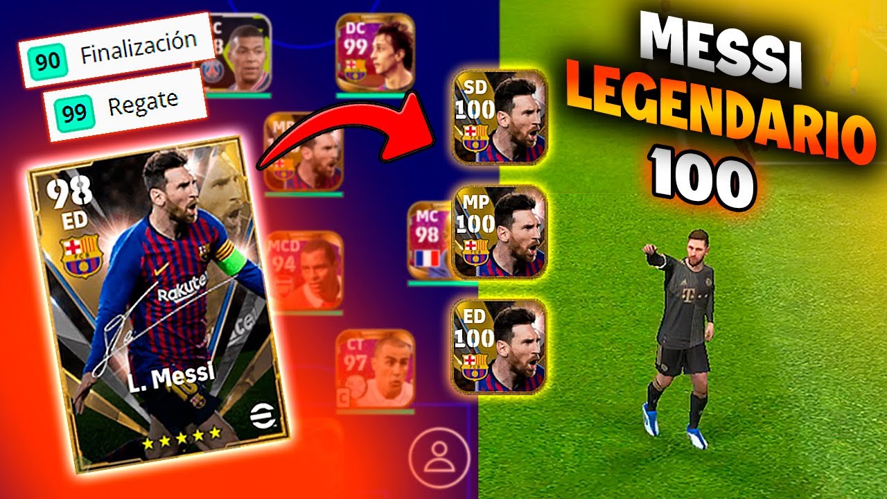 Así JUEGA MESSI LEGENDARIO de *100* 🔥 | eFootball Mobile 2022 | Review